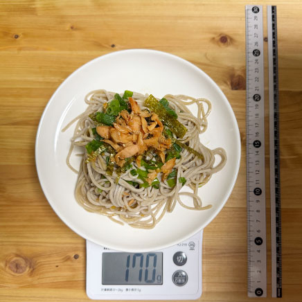 深皿（中）1皿分の鮭そば