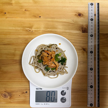 深皿（小）1皿分の鮭そば