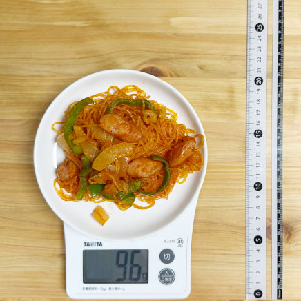 深皿（小）1皿分の春雨ナポリタン