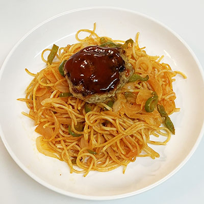 ハンバーグナポリタン