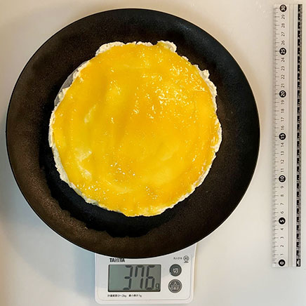 18cm型1個分のレモンムースケーキ