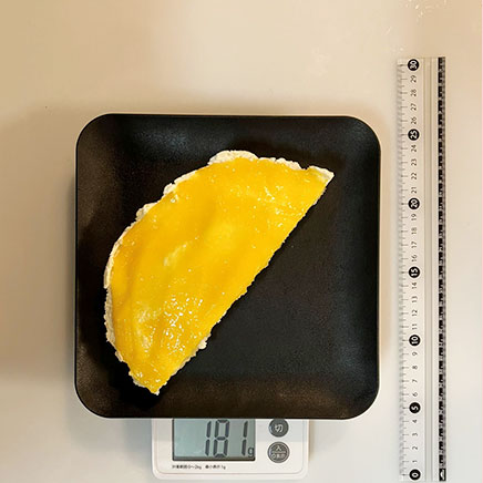 18cm型1/2カット分のレモンムースケーキ