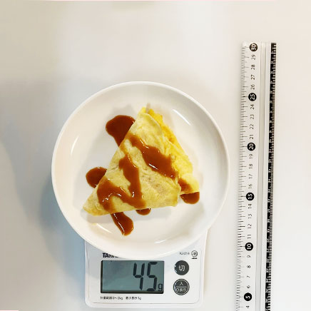 1枚分の塩キャラメルクレープ