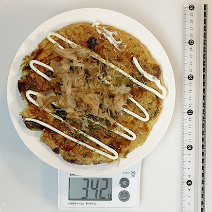 1枚分の牛すじお好み焼き