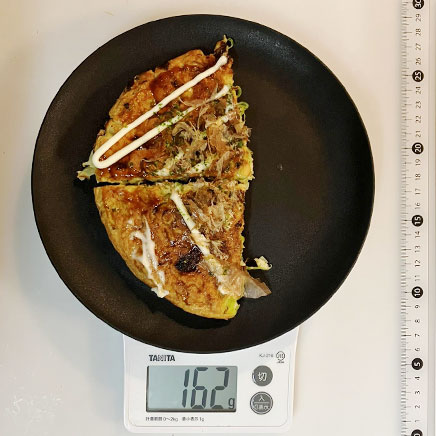 1/2枚分の牛すじお好み焼き