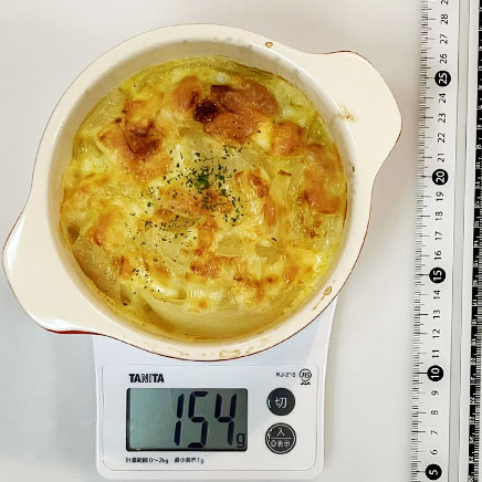 グラタン皿1皿分の玉ねぎのグラタン