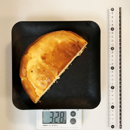 18cm型1/2カット分の酒粕チーズケーキ