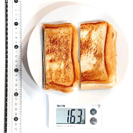 食パン2枚分のチーズサンドイッチ