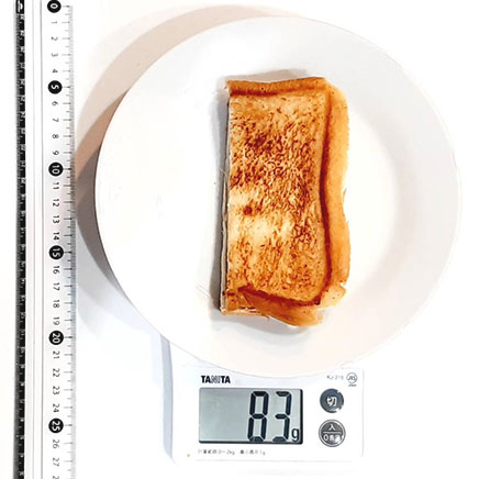 食パン1枚分のチーズサンドイッチ
