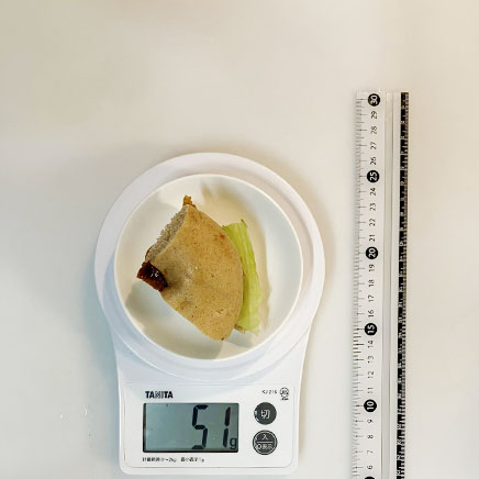 1/4個分の照り焼きチキンベーグル