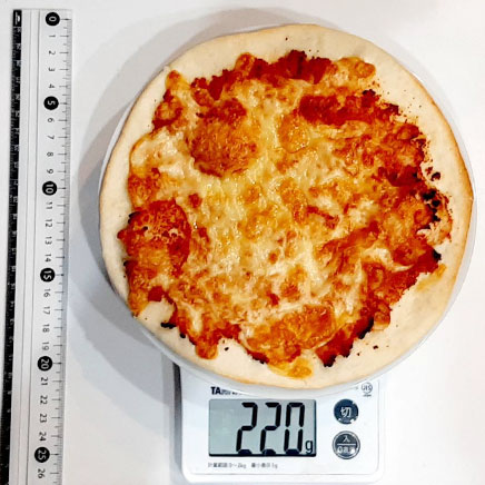 1枚分の明太子ピザ