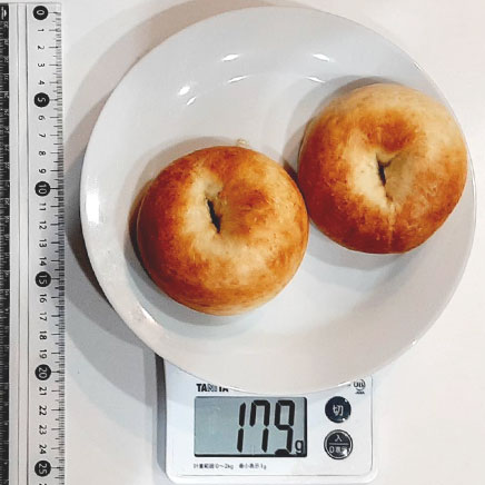 2個分の明太子ベーグル