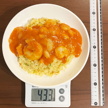 深皿(中)1皿分のエビチリチャーハン