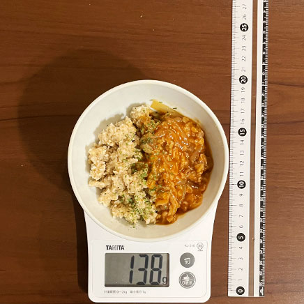 小丼1杯分のオートミールのハヤシライス