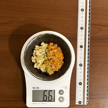 深皿（小）1皿分のオートミールのハヤシライス