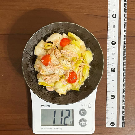 小皿1皿分のチコリのツナサラダ