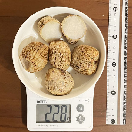 5個分の里芋蒸し