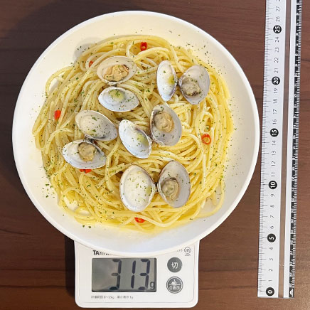 深皿(中)1皿分のはまぐりのペペロンチーノ