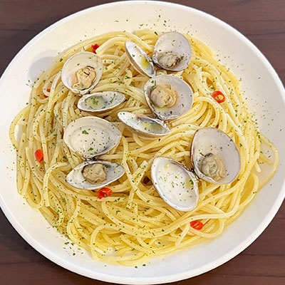 はまぐりのペペロンチーノ