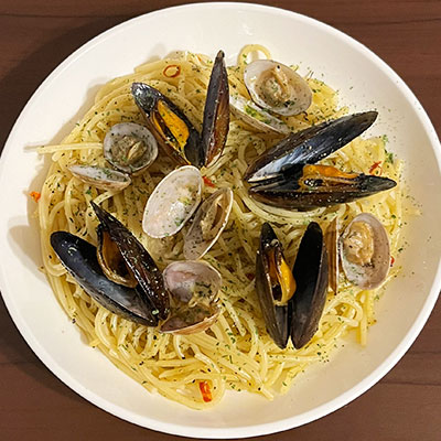 ムール貝のパスタ