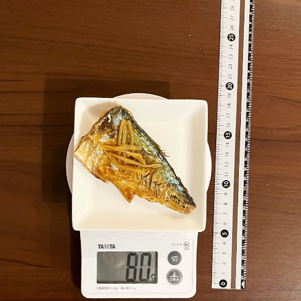 1切れ分の鯖の生姜焼き