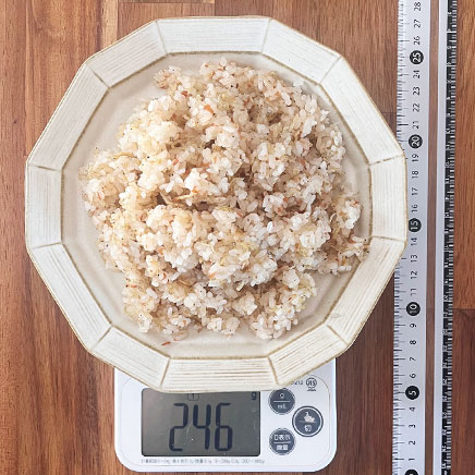 中皿1皿分の梅じゃこチャーハン