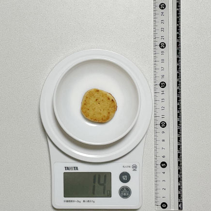 1枚分の酒粕クッキー