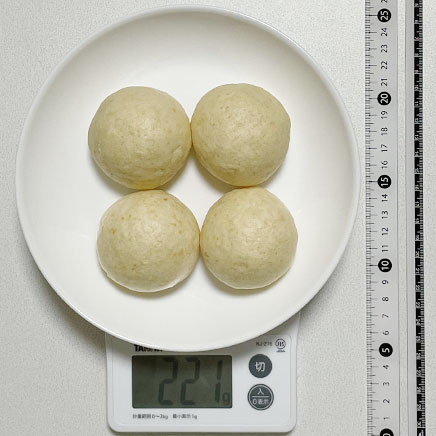 4個分の酒粕まんじゅう