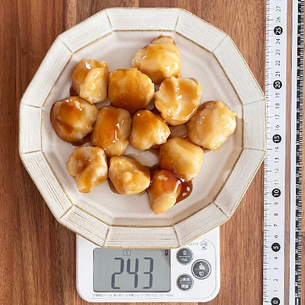 12個分の米粉と豆腐のみたらし団子