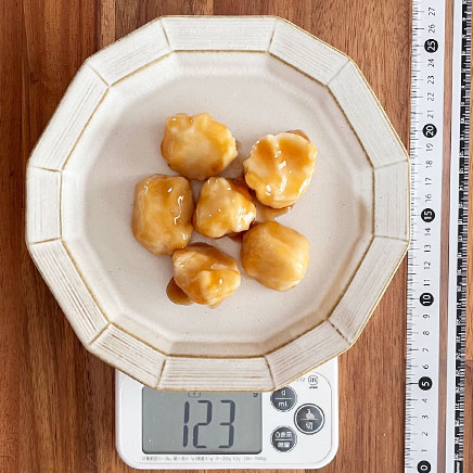 6個分の米粉と豆腐のみたらし団子