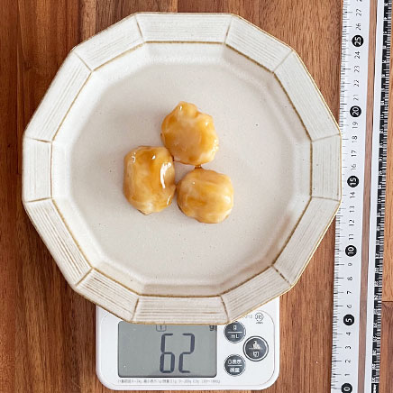 3個分の米粉と豆腐のみたらし団子