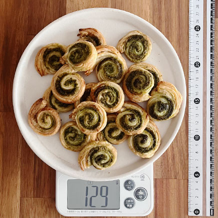 19個分の抹茶パイ