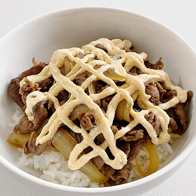 明太マヨ牛丼