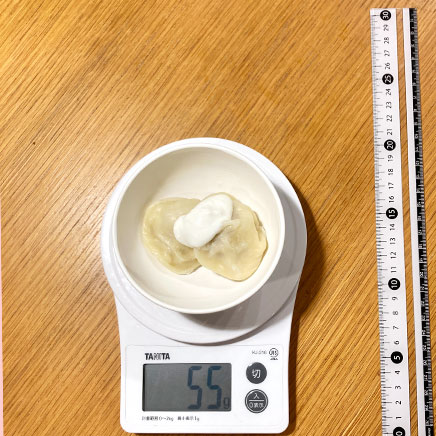 2個分のペリメニ