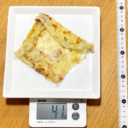 1枚分のライスペーパーガレット