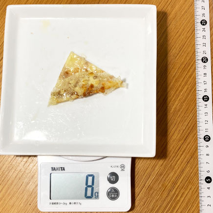 1/4枚分のライスペーパーガレット