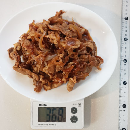 深皿（大）1皿分の豚肉のスタミナ炒め