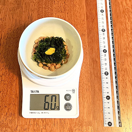 深皿(小)1皿分のあおさ納豆