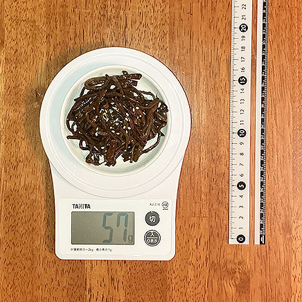 小皿1皿分のぜんまいの油炒め