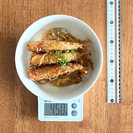 大丼1杯分のエビフライの卵とじ丼