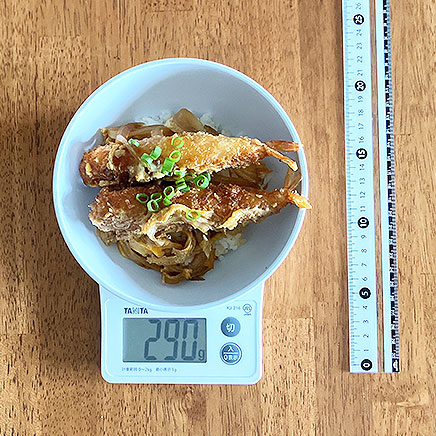 中丼一杯分のエビフライの卵とじ丼