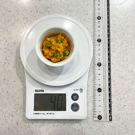 ココット１皿分のえんどう豆のサラダ