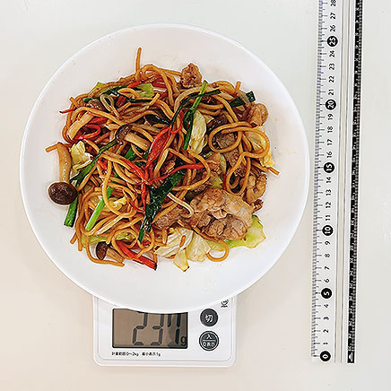 大皿1皿分のオイスターソース焼きそば