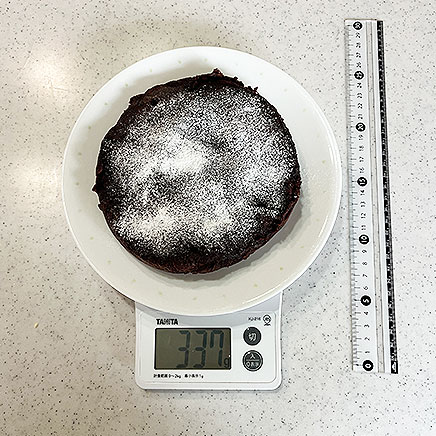 直径18cmのおからガトーショコラ