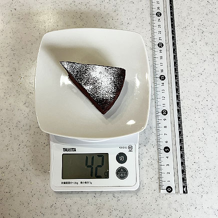 1切れ分のおからガトーショコラ