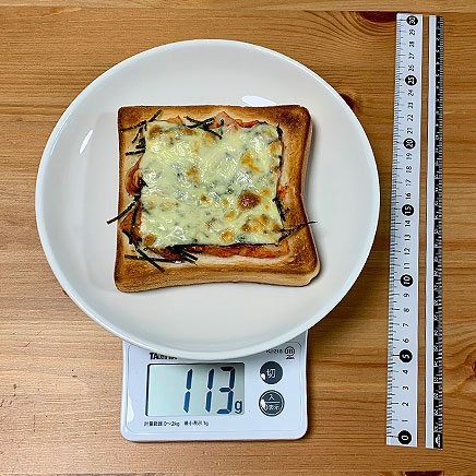 食パン1枚分のキムチチーズトースト