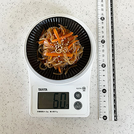 小皿1皿分のしらたきのきんぴら