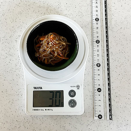 豆皿1皿分のしらたきのきんぴら