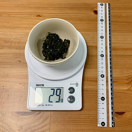 小鉢1皿分のシソの佃煮