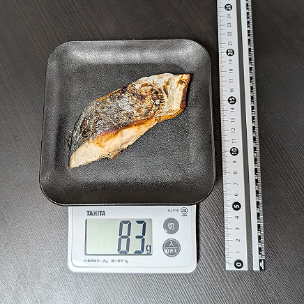 1切れ分のさわらの塩焼き